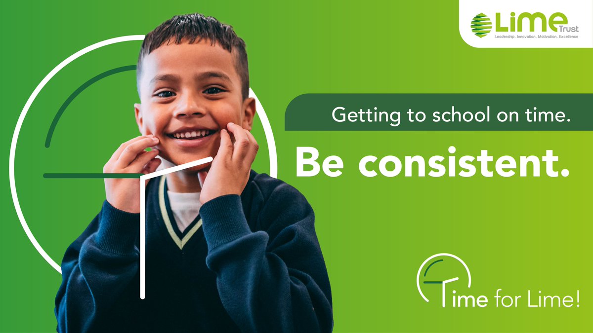 Lime_Trust's tweet photo. Here comes our first #TimeForLime top tip!

Be consistent: Having a routine is important for everyone in the family. Try to stick to the same schedule each morning to keep things running smoothly.

If you need further support with attendance, get in touch! https://t.co/ZwP0eBmrz2