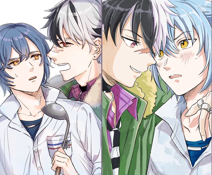 友達とラフと線画とカラーを交換しながらブラネロを描きました! 