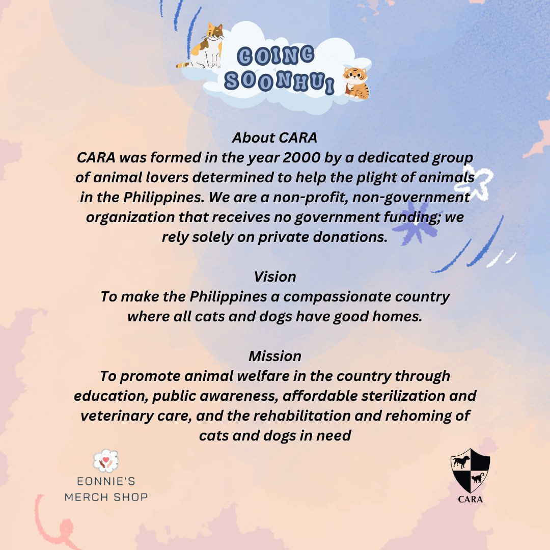 eonniesmerch's tweet image. Annyeong Cubics&amp;amp;Caratdeuls! 🩷🩵

What: #GoingSoonHui OFFLINE BIRTHDAY CUPSLEEVE EVENT 🐯😺
Where: The Hustle Cup, Taguig
When: 2PM, June 17, 2023
Form: forms.gle/NqnFY4GKdiSjYo…

For the love of cats, proceeds will be donated to CARA Welfare PH

See you SOON this JUNE! (๑&amp;gt;◡&amp;lt;๑)