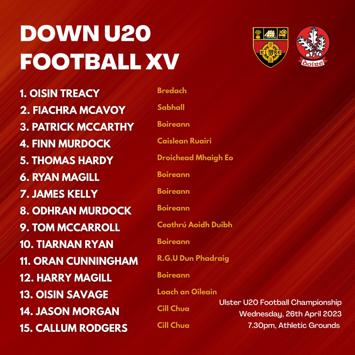 Official Down GAA tweet media