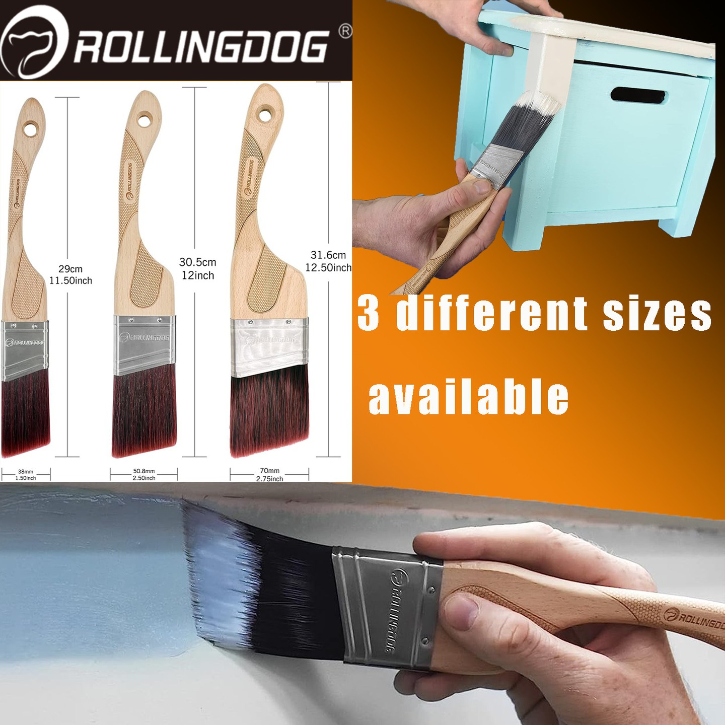 Rolling dog 2024 paint brushes
