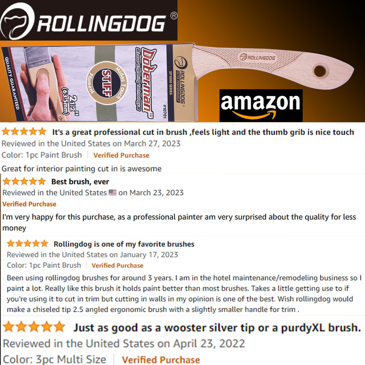 Rollingdogtool's tweet photo. Feel the comfort of painting with Doberman ergonomic grip brush
#rollingdog #paintbrush #ergonomic #professional #innovation https://t.co/HAdTYW5WH3