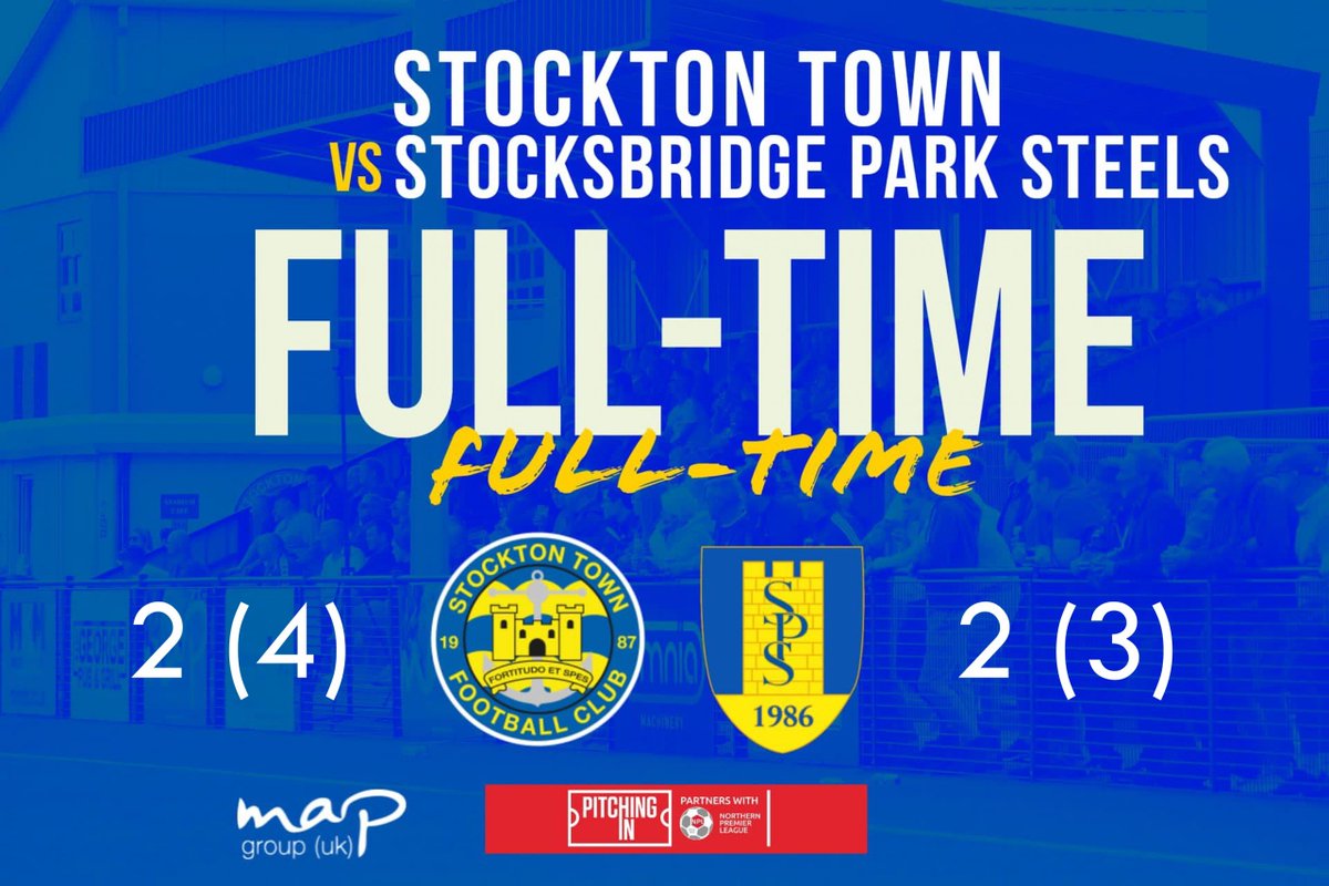 MapGroupuk1's tweet photo. Map Group would like to congratulate Stockton Town FC in reaching the Northern Premier League Division One East Playoff Final!
The Final is on Saturday 29th April at 3:00pm against Long Eaton FC with the winner securing promotion to the Northern Premier League.
@stockton_townfc https://t.co/jDxjBDZsU5