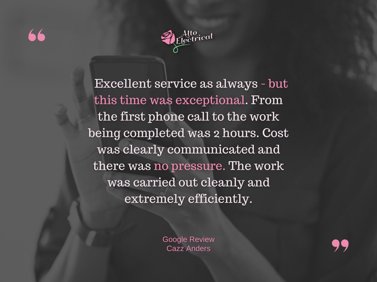 #ThankYou so much for taking the time to leave us a #Review! We truly appreciate your support and are thrilled to hear that you had a positive experience with our service. Your feedback means the world to us!

altoelectrical.co.uk