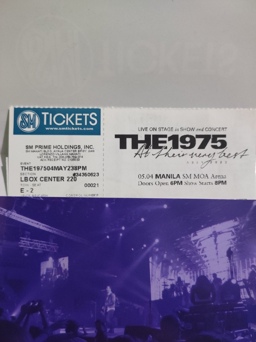 yel_prz's tweet photo. WTS/LFB

The 1975 ATVB
Day 2 - May 04 
Lower Box Center 220
Row E Seat- 2
Can do meet up around sm bicutan or sm makati.

srp + online fee

rfs: got my preffered seat. https://t.co/Me2kKYYW89