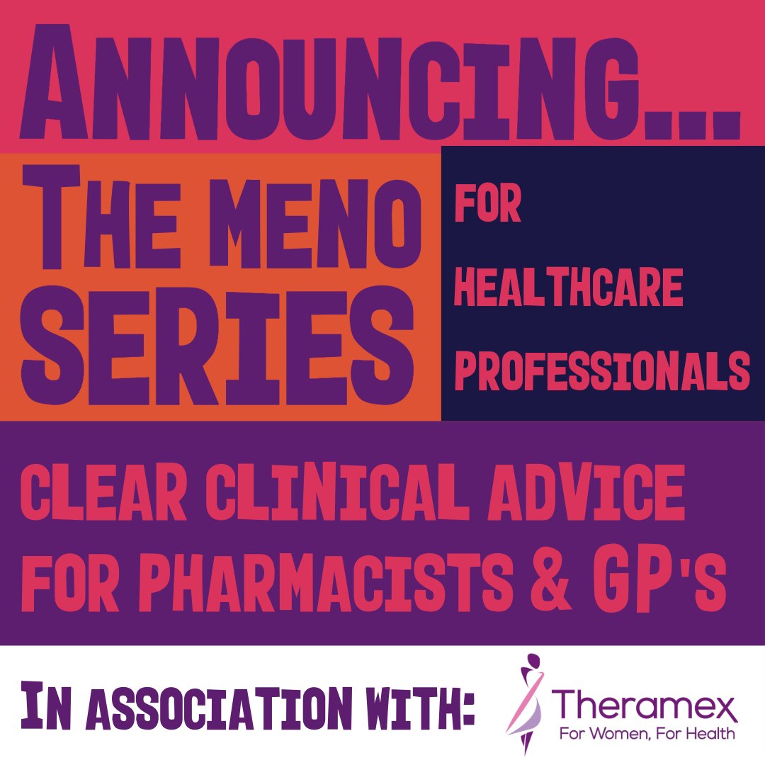 #MenopauseMandate and #Theramex have joined forces to create a series of short #menopause training films available to all healthcare professionals. They will feature Thorrun Govind <a href="/pharmthorrun/">Pharmacist Thorrun, Healthcare Expert</a> and Dr Juliet Balfour. Available free to GPs and pharmacists.

Details in bio!