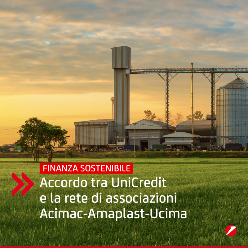 UniCredit_IT's tweet photo. #OurFuture: accordo tra #UniCredit e la rete di associazioni #Acimac - @AMP_Amaplast - @UCIMAorg per iniziative di finanza sostenibile. Il protocollo d’intesa sottoscritto prevede come aeree di interesse l’intero ambito #ESG e lo sviluppo di internazionalizzazione ed export.