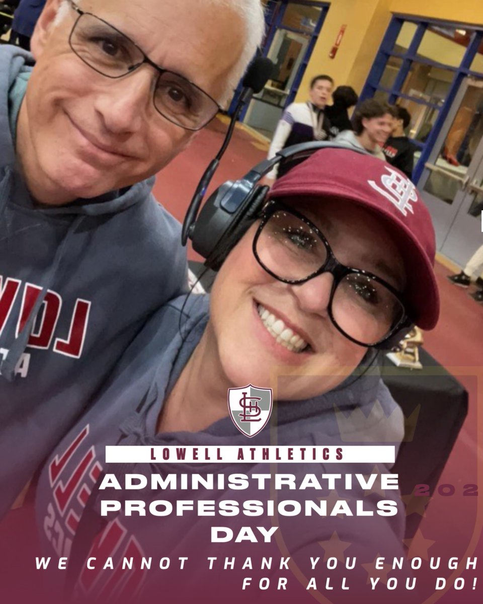 _LHSAthletics's tweet photo. Thank you Mrs. Crabtree and Mr. B for all you have done for Lowell Athletics! https://t.co/JHSU2xwGc4