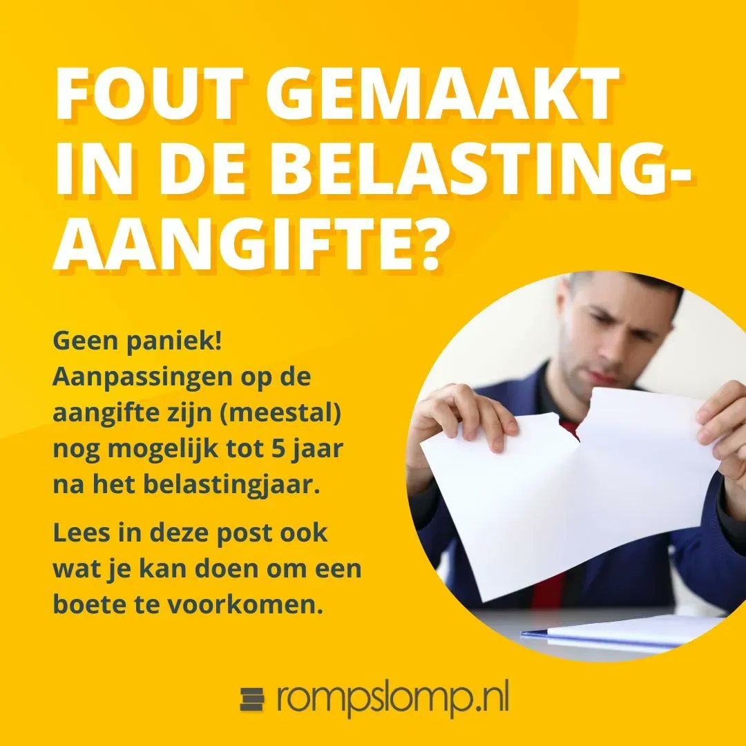 Oeps, fout gemaakt bij het invullen van de aangifte IB.
Gelukkig kun je dit makkelijk herstellen door in te loggen op Mijn Belastingdienst.
