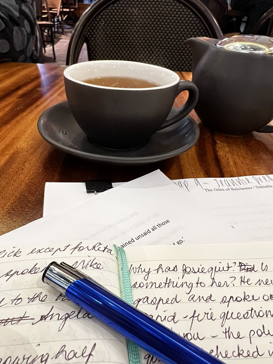 Back to work, refreshed after my holiday. #critique #amwriting #WritingCommunity