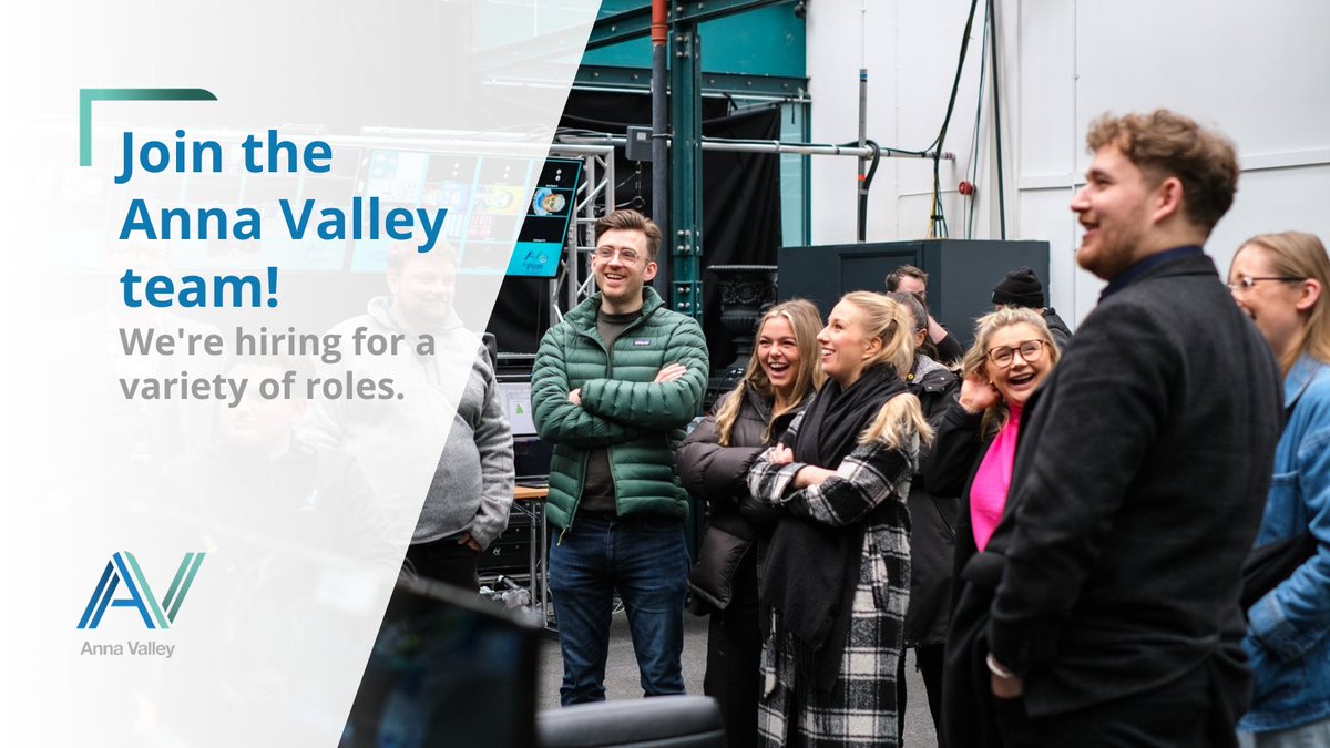 WeAreAnnaValley's tweet photo. We've got some amazing career opportunities open at the moment! This is a great chance to join a creative team and work with industry-leading specialists.

Could your next role be at Anna Valley? Take a look and find out: https://t.co/Qecw0HjLtG

#techcareers #hiring #vacancies https://t.co/2FW83Ip8iF