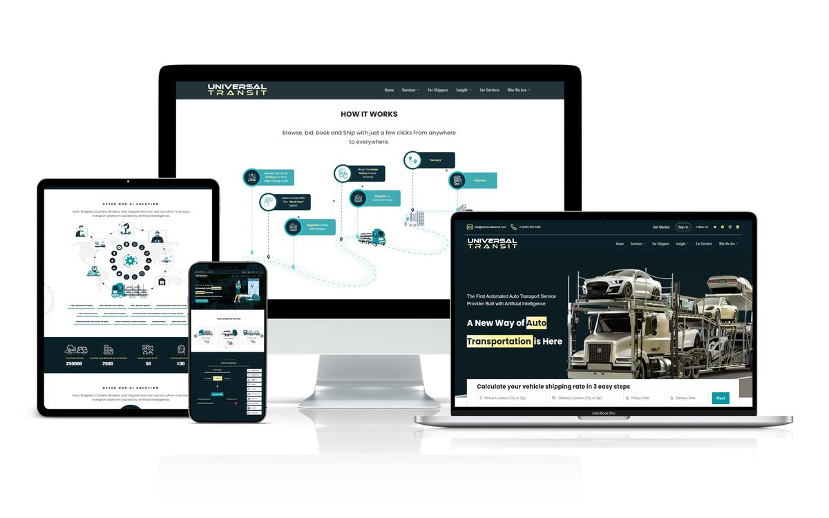 U_Transit's tweet photo. A new website for a new era in Auto Transportation. Visit our web page to learn more how #UniversalTransit can transform your car hauling experience🌟
Discover the Innovation 👇 https://t.co/mkuBshRGeU
#Innovations #carshipping #logistics #Sustainability #CustomerSatisfaction https://t.co/QsW1ZAZpmH