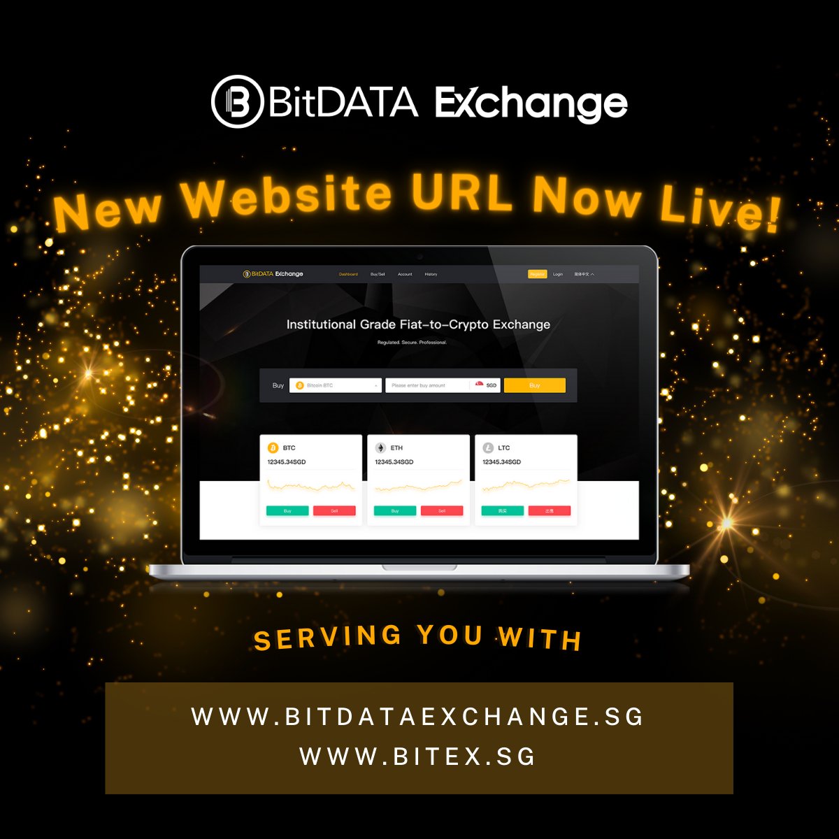 BitDATAExchange's tweet image. 📣Starting from April 2023, we will be delivering two website URLs simultaneously to improve your experience with us.🌐The 2 websites are BitDATAExchange.sg and BitEx.sg. 
Official announcement: tinyurl.com/sak4r7mj
#BitDATAExchange #BitEx