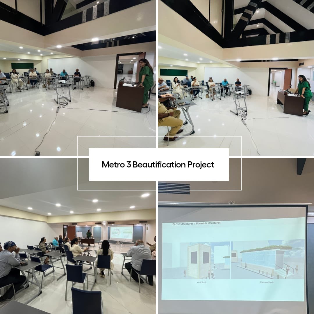HNarwekar's tweet photo. #DrivingTheChange

Had a meeting with Mr. Bhasme and his team from Mumbai Metro, along with the traffic senior PI Mr. Deshmukh, #ACCPR committee members, #PluralUrban planners, and the area's residents. The meeting focused on discussing suggestions for the surface design of the Cuffe Parade Metro 3 station and enhancing the aesthetic appeal of the surrounding area.
It's encouraging to see collaboration between different sectors and stakeholders towards a common goal of enhancing the community.