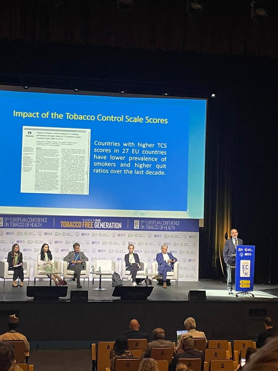 PartnershipFree's tweet photo. SFP Special Advisor @JoossensLuk presenting on the results of the latest #TobaccoControlScale at the 9th European Conference on Tobacco or Health in Madrid
"Over the years, we saw that TCS ranking plays a role in stimulating countries to take action"
#ECToH2023 https://t.co/N6lKHBNQc1