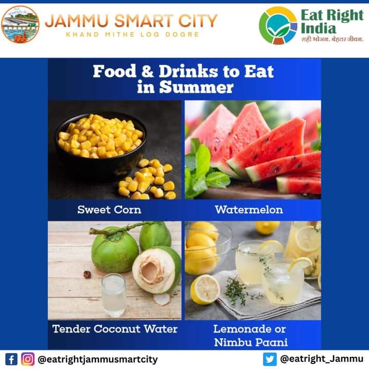 EatRight_Jammu's tweet photo. Stay hydrated | Eat fruits

#eatrightjammu #eatrightchallenge #eatrightindia #jammusmartcitylimited #jammu #fssai #foodfortification #sustainablefood #healthyeating #healthyindia #FortifiedFood #summer #healthtips #summerwellness #healthyliving #summerhealthtips https://t.co/Im3K4BbzHl