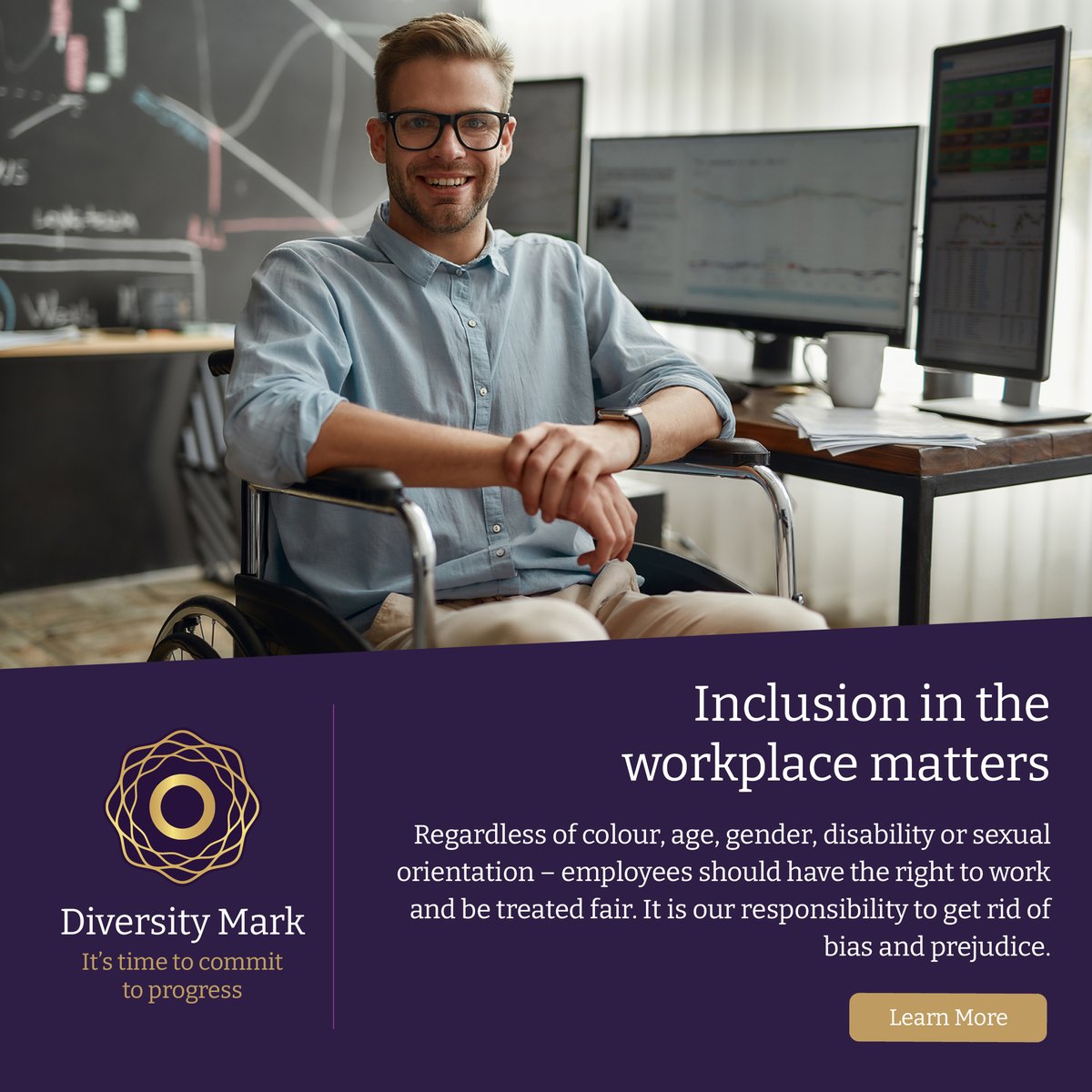 Diversity_Mark's tweet photo. Do you have the Mark of Progress?
The Diversity Mark accreditation allows you to demonstrate to employees and suppliers your commitment to creating an inclusive & diverse workplace.
Start your journey today: https://t.co/ei30YapkIo
#diversitymark #markofprogress https://t.co/2YBZ3SzE7Y