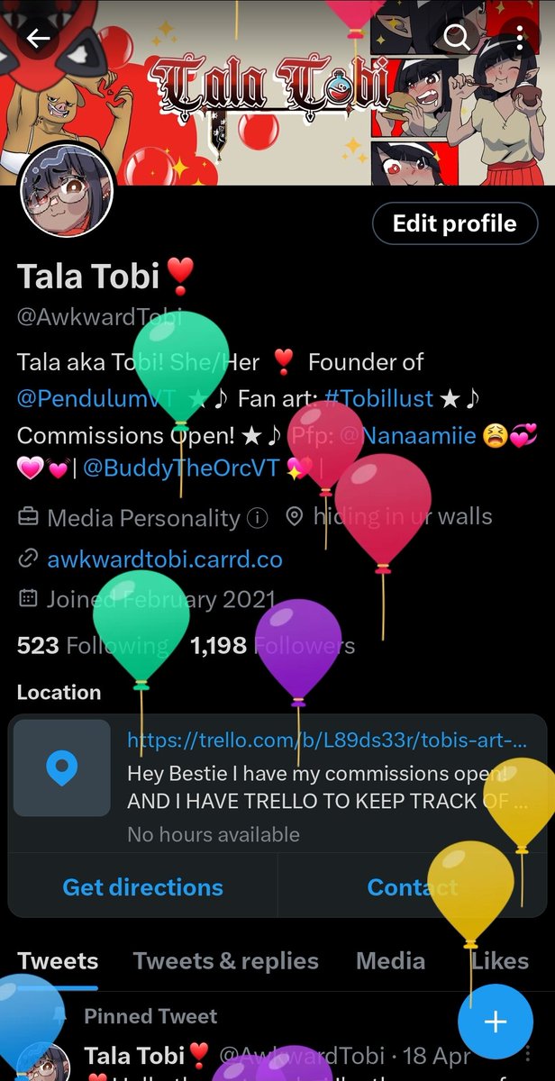 AwkwardTobi's tweet image. ❣️Gwah, it's the balloon apocalypse!
Happy birthday, me!