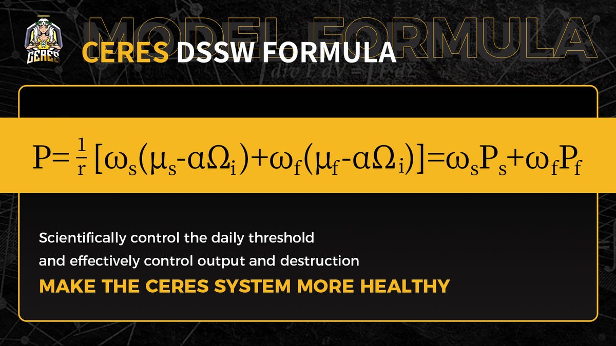The DSSW model can science smart regulating CERES system💪
Make the CERES currency price more stable, allowing users to trade with more peace of mind👏