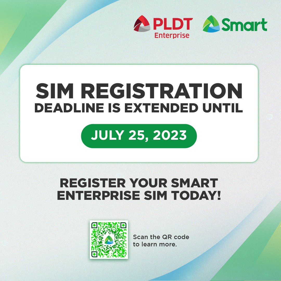 PLDT Enterprise on Twitter "SIM registration deadline is extended