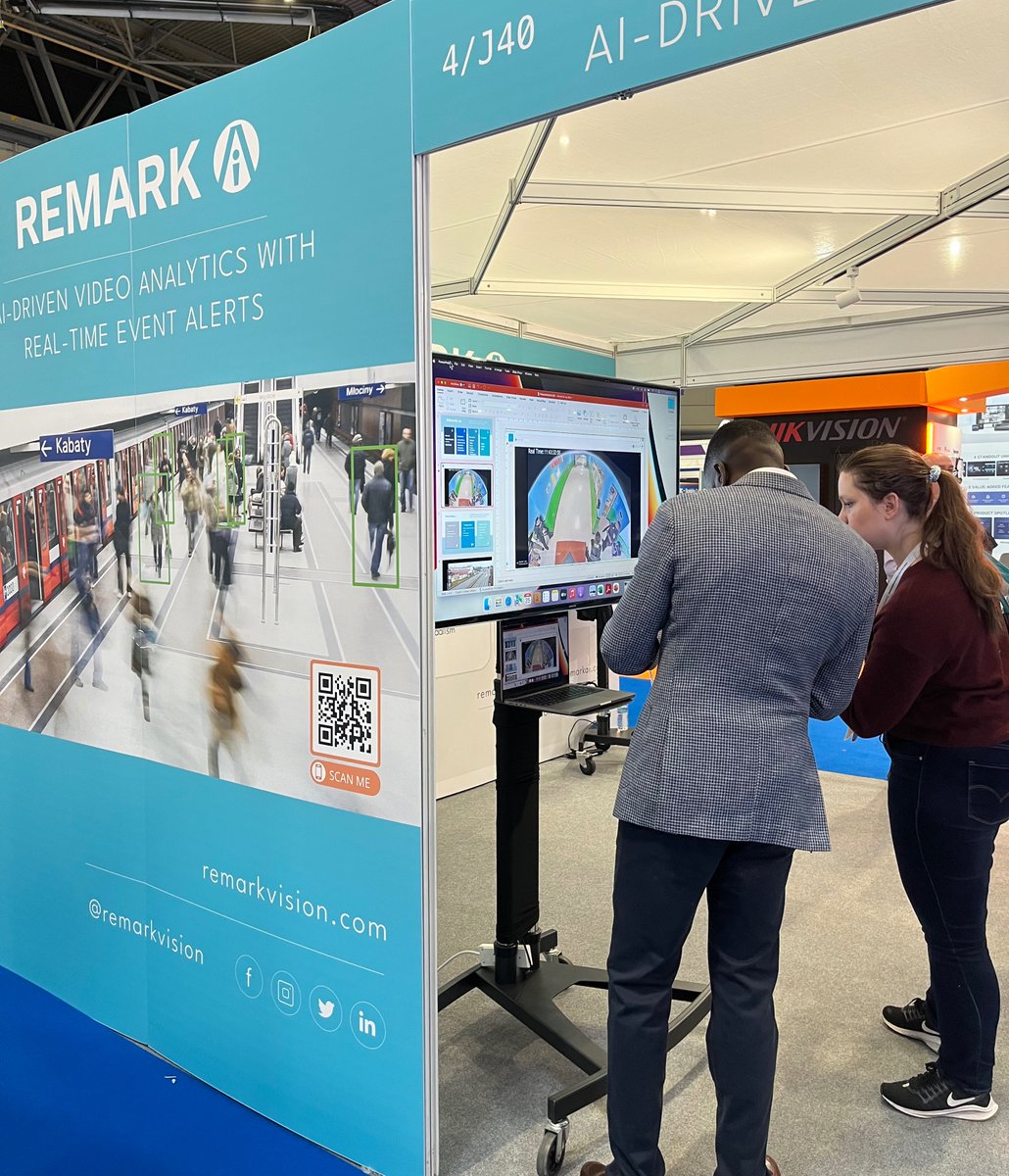 RemarkVision's tweet photo. Good morning #TSE23 visit us at stand J40 for the latest innovations in AI-driven video analytics, check out our popular power house of an AI Box and meet the #remarkvision team https://t.co/trVEcTAzpC