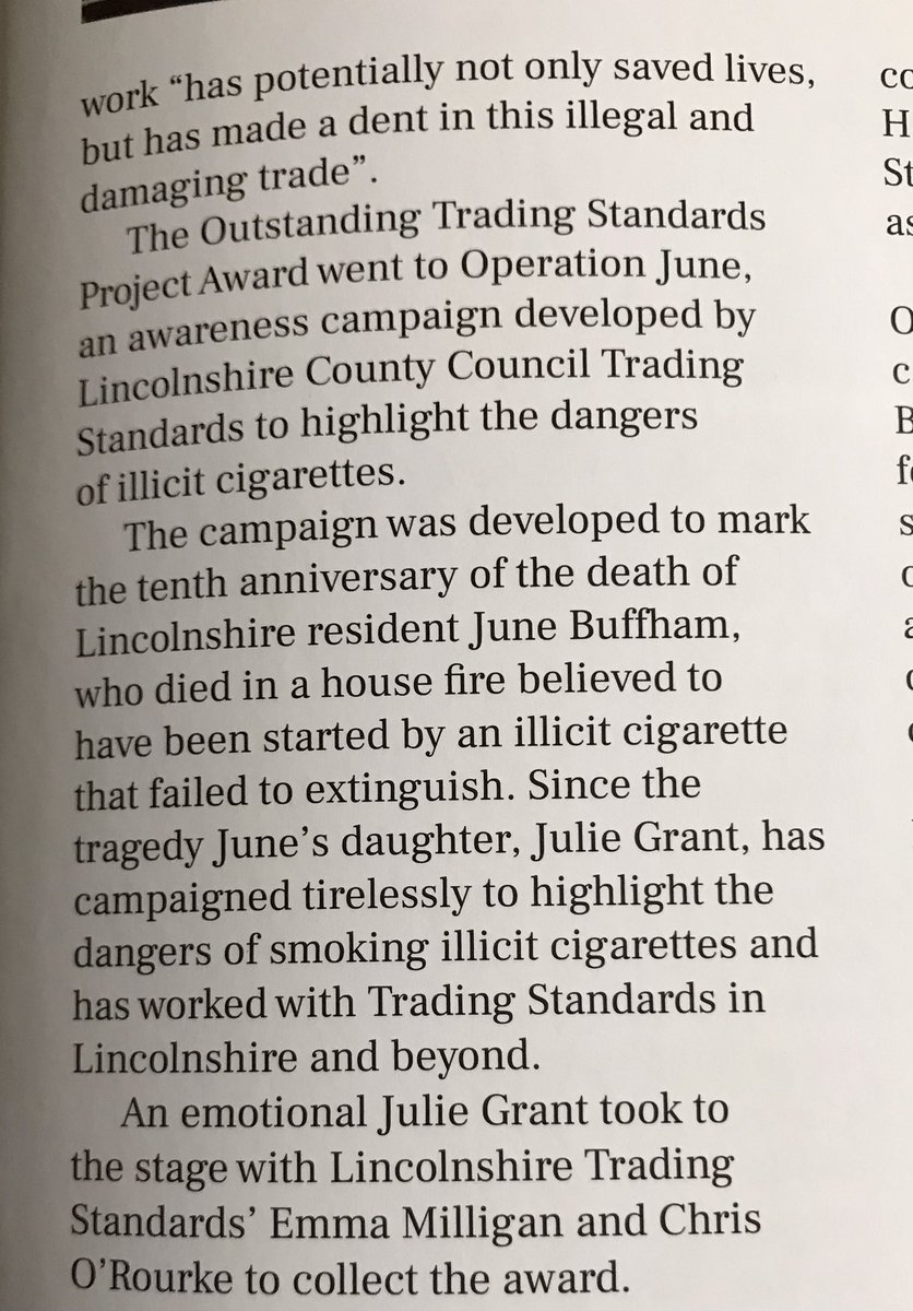 Just had this publication drop on my mat. Thank you @jts_editorial. #OperationJune #illegalcigarettes @lincsts @CTSI_UK @EmmaMillie20 @LincsFireRescue @dan4089 @MidsDog #workingtogether with one goal. Please call 0800555111 to report illegal cigarettes.