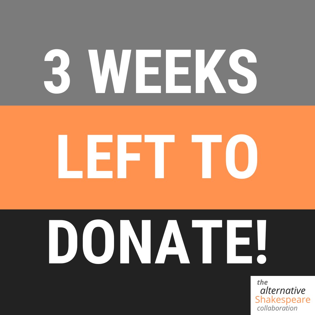 alt_shakes's tweet photo. Only 3 weeks remain of our Crowdfunder campaign to support our new book!

Join us in “Keeping Shakespeare Alive, Not Dead” by donating here: https://t.co/bcpBipX66P

#theatre #theatrecompany #shakespeare #funding #crowdfunding #book #writing https://t.co/VDrwxzvqCg