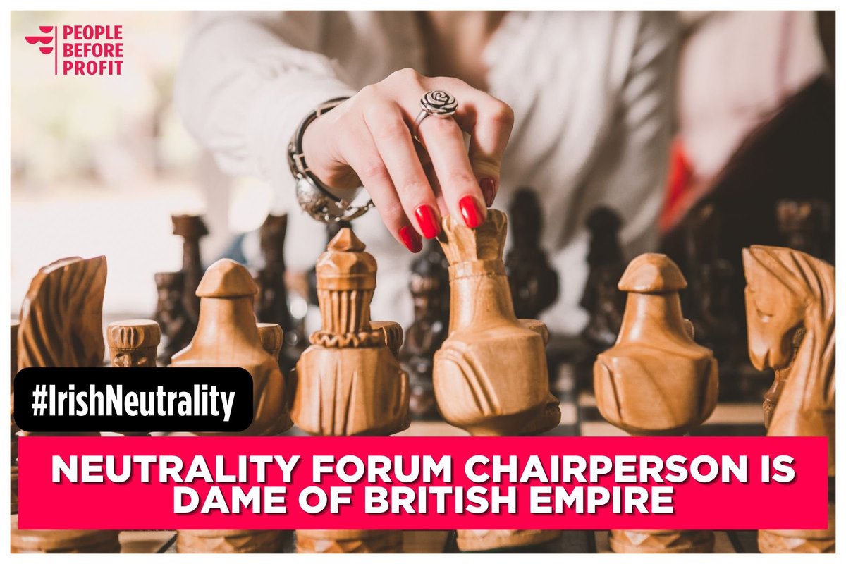 pb4p's tweet photo. ๐๐ฝNEUTRALITY FORUM CHAIRPERSON IS DAME OF BRITISH EMPIRE
The forums are a poor substitute for a Citizens Assembly, which the government clearly fears would recommend continued neutrality.
๐ค: https://t.co/itIlpVGhYc
#irishneutrality #joinPBP https://t.co/IYmcBIRVFQ