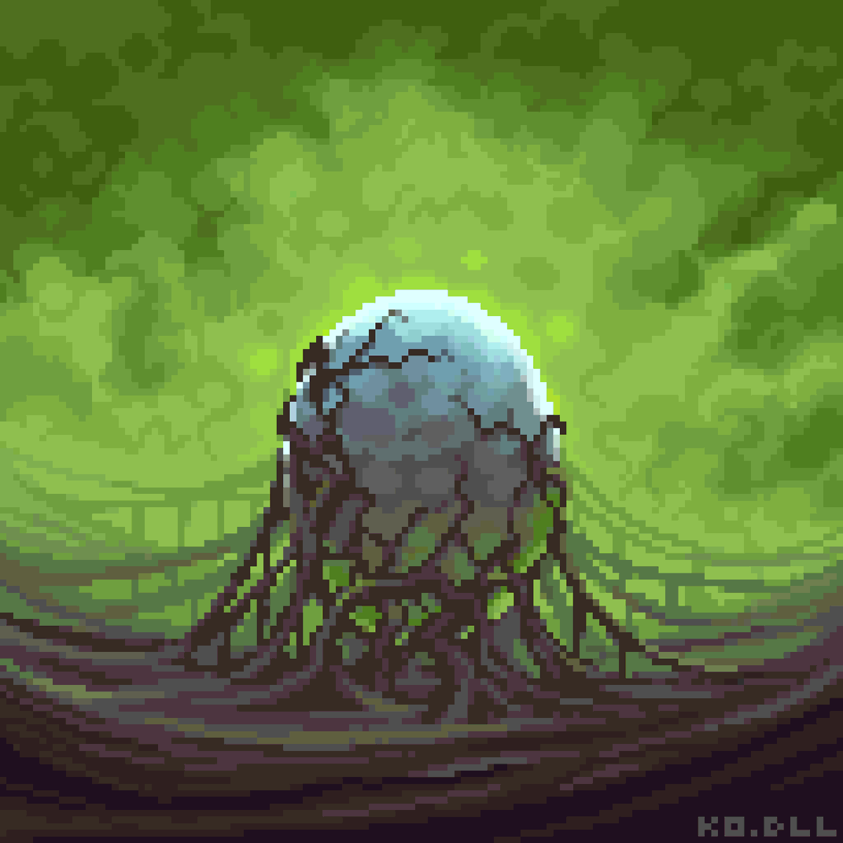 ko_dll's tweet photo. A very suspicious #egg for @Pixel_Dailies #pixel_dailies #pixelart #pixelartist #indiedeveloper https://t.co/rkte8JB3UV