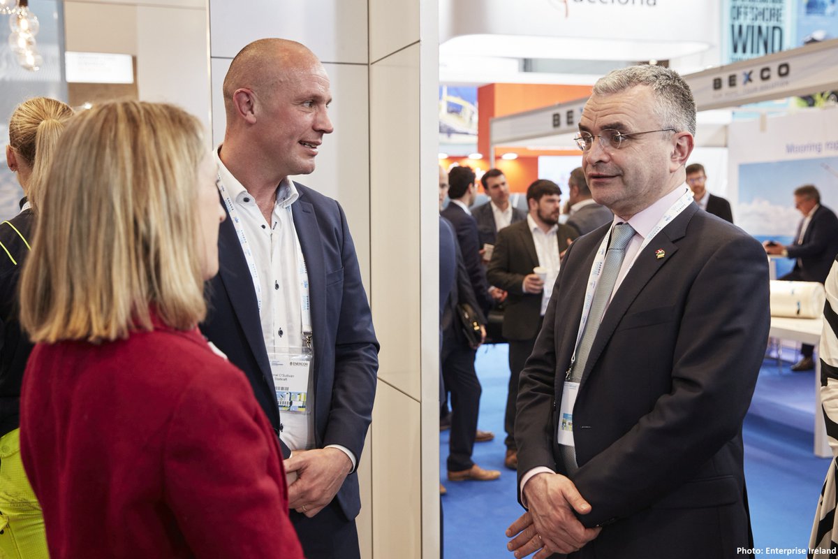 We were delighted to welcome Minister of State @daracalleary at the Statkraft stand who is leading an @Entirl Trade Mission at #WindEurope2023 in Copenhagen this week