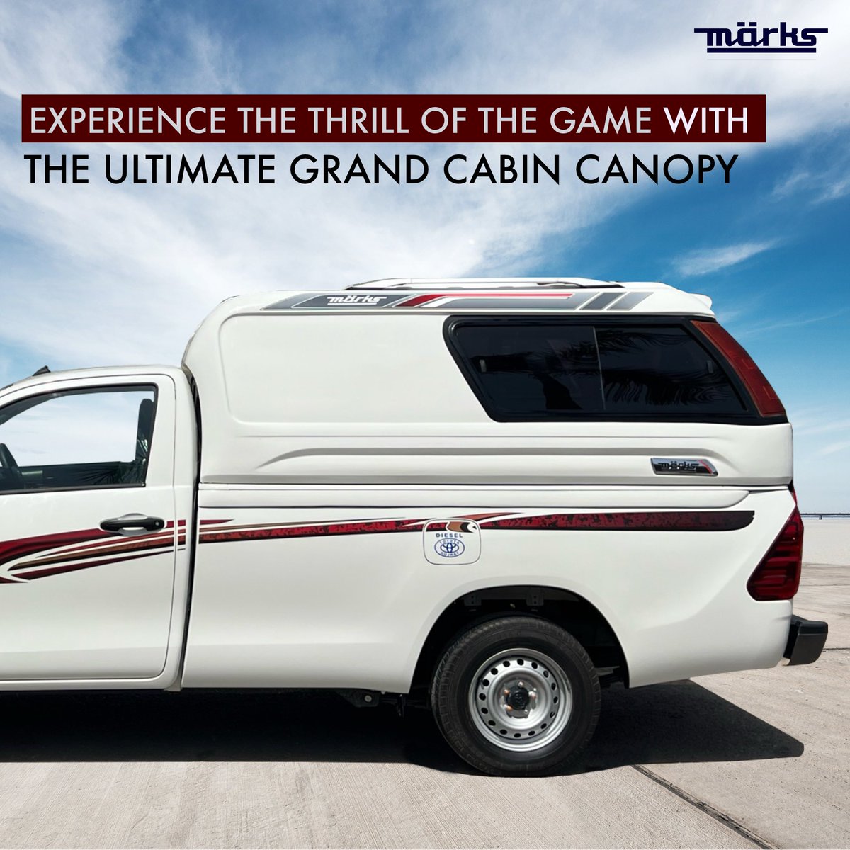 MarksPakistan's tweet photo. Looking for the perfect canopy for your single cabin Toyota Hilux? Look no further than Marks Single Cabin Canopy.
Marks Single Cabin Canopy is a high-quality, durable, and stylish canopy that is designed specifically for the Toyota Hilux. 
Website: https://t.co/C6iSD8wvqz https://t.co/QhI5Iww8Zl