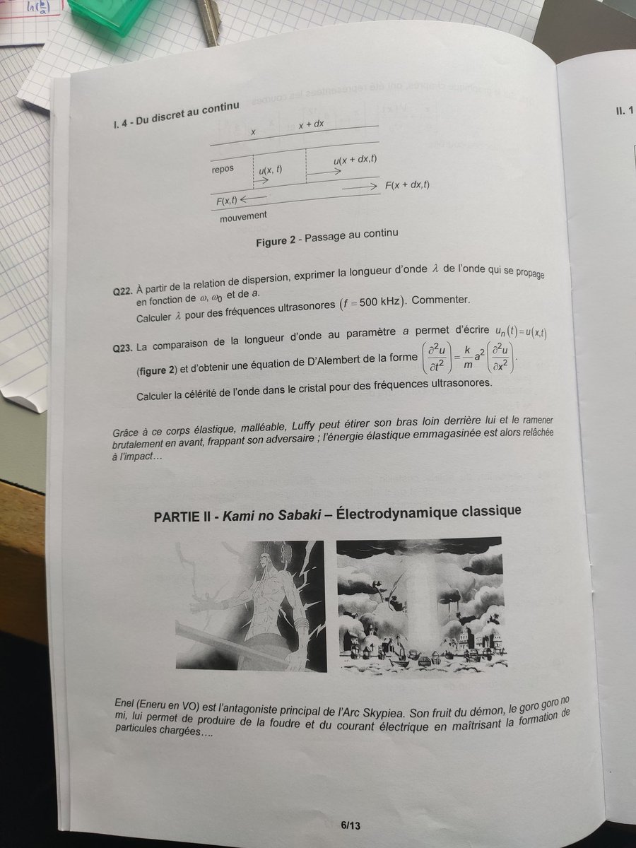 threex64's tweet photo. Stylé les sujets de concours en 2e année de prépa scientifique #concours #ONEPIECE https://t.co/rVxAf4PmZJ
