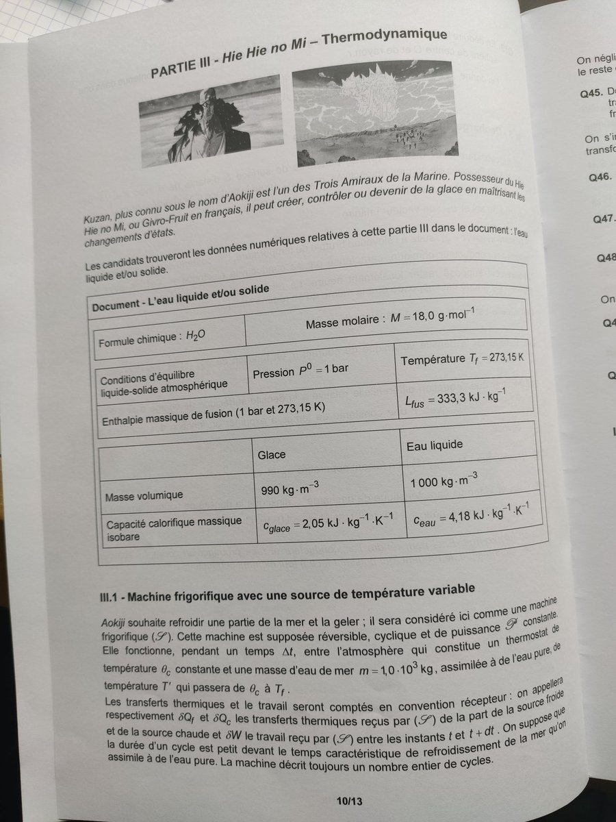 threex64's tweet photo. Stylé les sujets de concours en 2e année de prépa scientifique #concours #ONEPIECE https://t.co/rVxAf4PmZJ