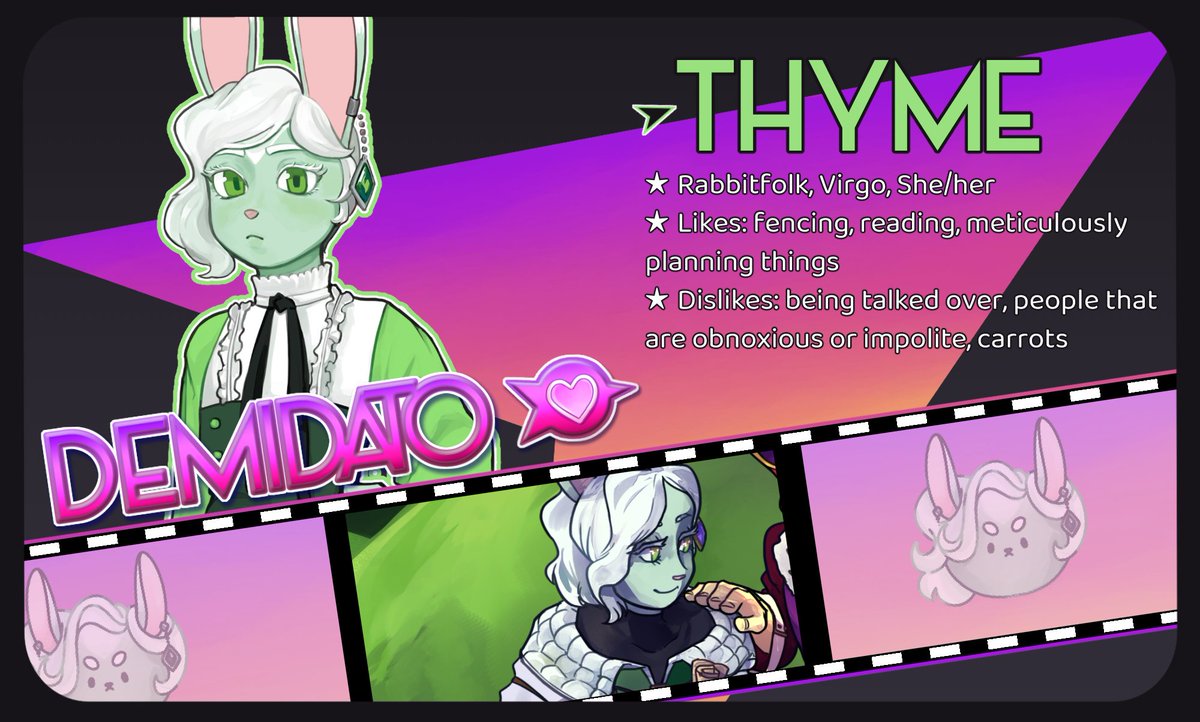 ✨Today is Thyme's Birthday! ✨
Let's wish happy birthday to our reserved rabbitgirl 🐇and to all our other Virgos celebrating this month! 💜