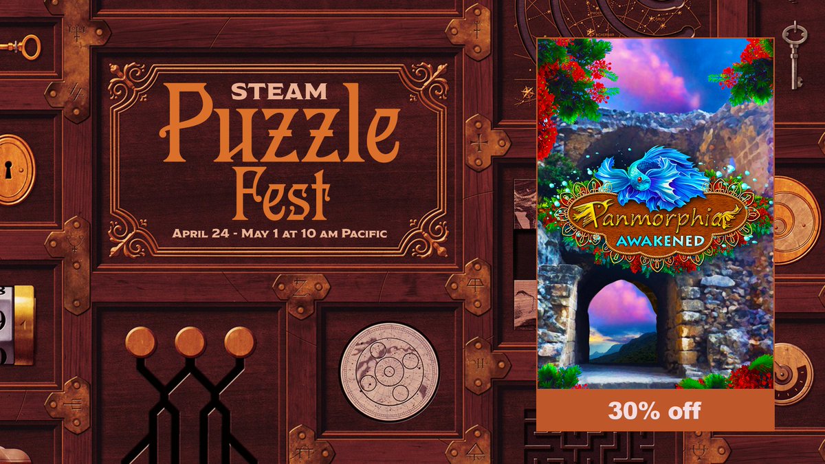 lkmad's tweet photo. Panmorphia and Panmorphia: Awakened are participating in the #Steam #puzzleFest with a 75% + 30% off sale!

https://t.co/8wt0Y1Z5Sd
https://t.co/ucCmF9gbsN

#2dgames #indiedev #indiegame #gamedev https://t.co/jqyOZtWQnk