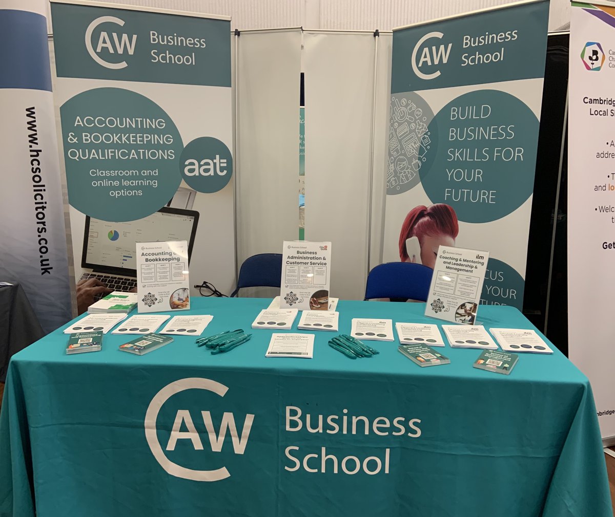 We're exhibiting at Huntingdonshire Business Fair at the Burgess Hall in St Ives (PE27 6WU) today, until 3pm! 🤩 If you’re attending the event, please do pop over to our stand and say hello to find out more about our courses and apprenticeships.👋 #HBF2023