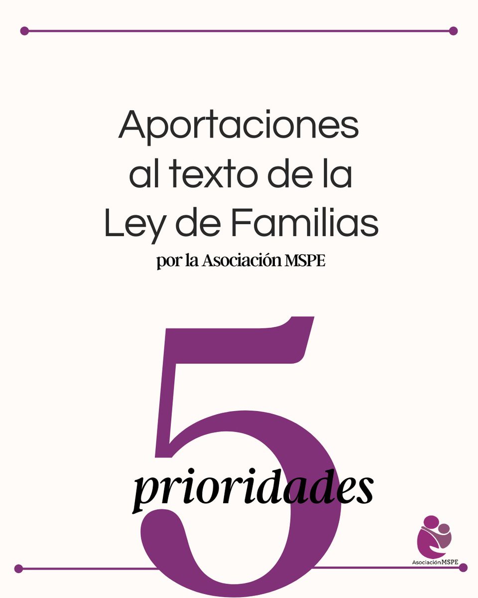 📣Trasladamos nuestras aportaciones a la mejora del texto de #LeyDeFamilias a fin de garantizar la protección efectiva de #familiasmonoparentales y la eliminación de las discriminaciones que soportan.
👉bit.ly/3Ni9A0r
Aquí 5 prioridades⬇️
#YoApoyoEnmiendasMonoparentales