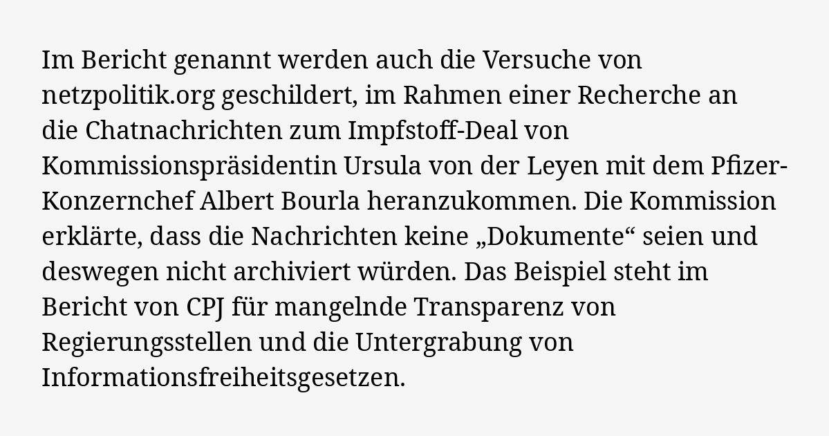 Netzpolitik.org: Bericht: EU-Kommission schützt Pressefreiheit nur zögerlich netzpolitik.org/2023/bericht-e…