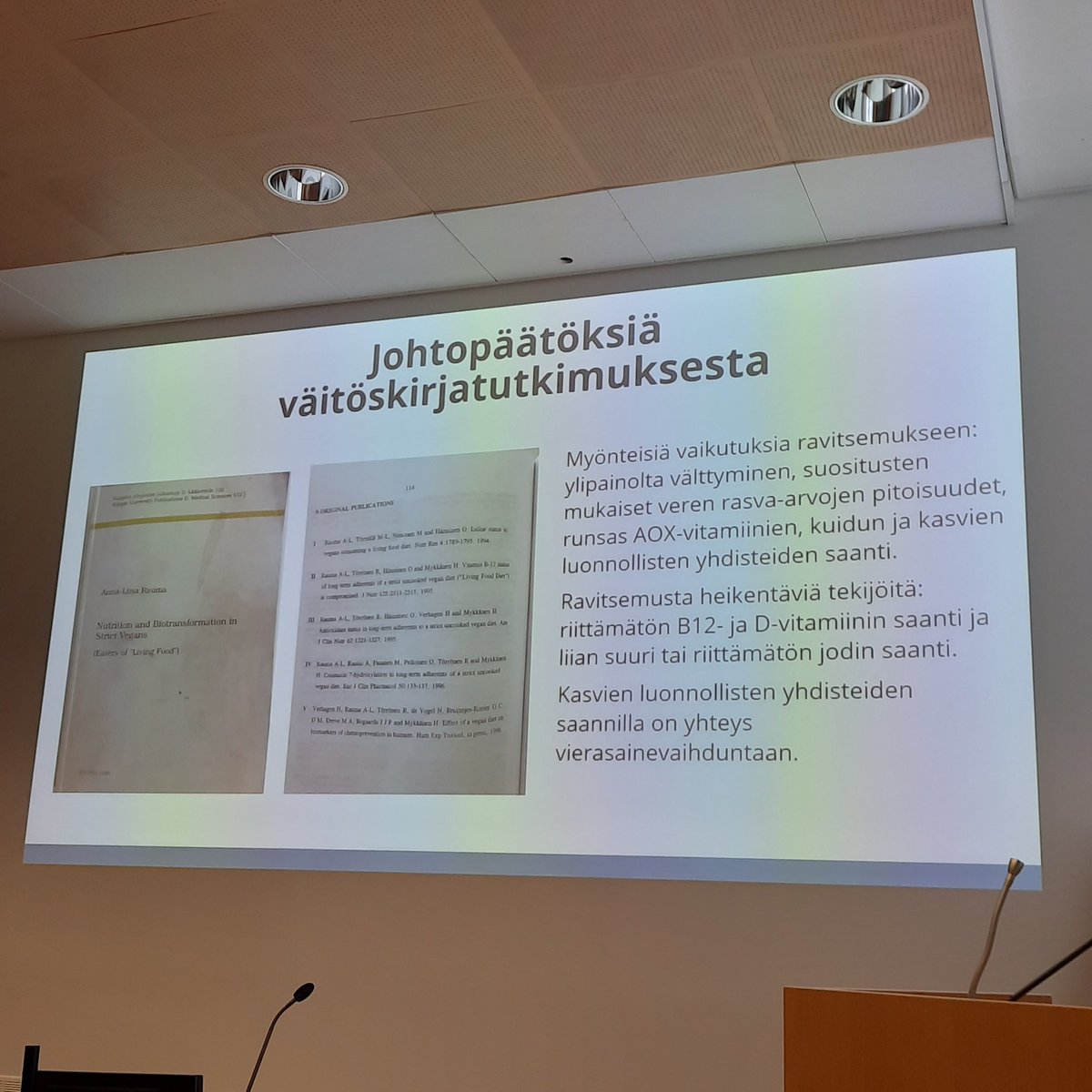 Tuorepuuro, idättäminen, hapattaminen, elävä ravinto, kasvisruokavalio, vegaaniravitsemus.
Mm. näitä professorimme Anna-Liisa Elorinne on tutkinut jo 80- ja 90-luvuilla, paljon ennen aiheiden nousua yleisen kiinnostuksen kohteiksi.
#edelläkävijä
#kotitaloustiede
<a href="/UniEastFinland/">University of Eastern Finland</a>