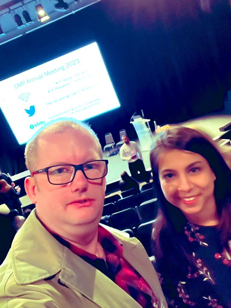Tim_J_Kuhn's tweet photo. Great to be attending this years @ICNARC conference with @KarishmaSamir representing @croydonhealth #CMPAM23 #criticalcare @ICS_updates https://t.co/OcKtXJ1ZVv