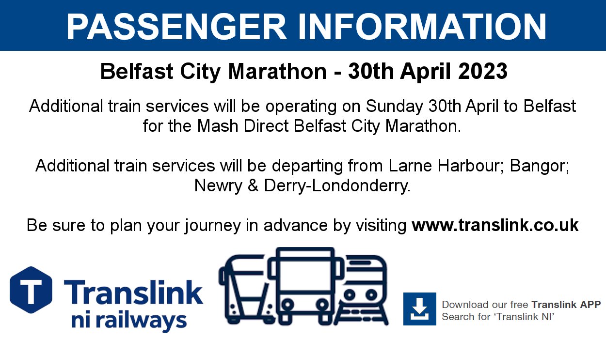 Translink on Twitter "🏃 We're running additional trains to get