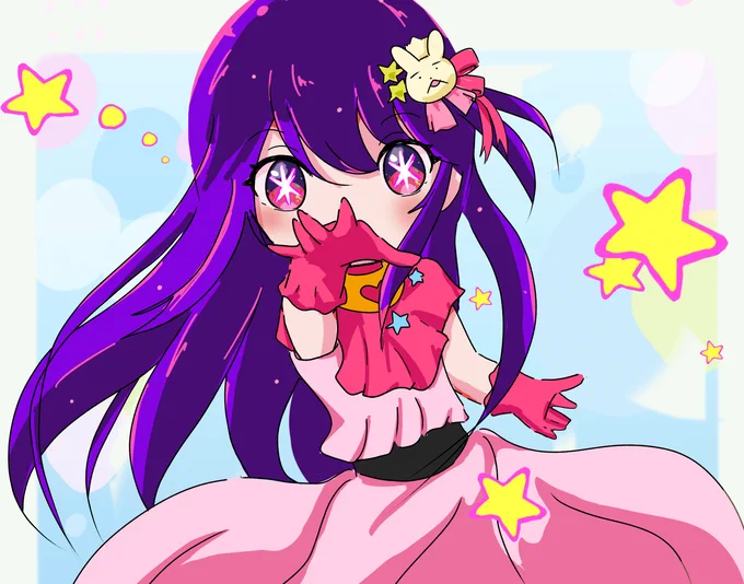星野アイちゃん～(=゜ω゜)ノウニャンコPC版のEasyPoserを手に入れたので試しにポーズを作って描いてみたり～(ノシ'ω')ノシッポバンバン!#推しの子 #星野アイ 