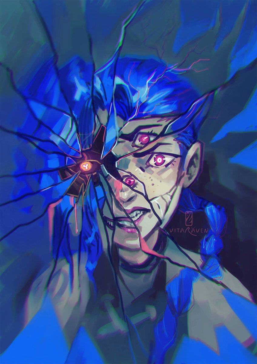 vitaRäven on Twitter: "Broken mirror. Jinx and Silco are reflections of