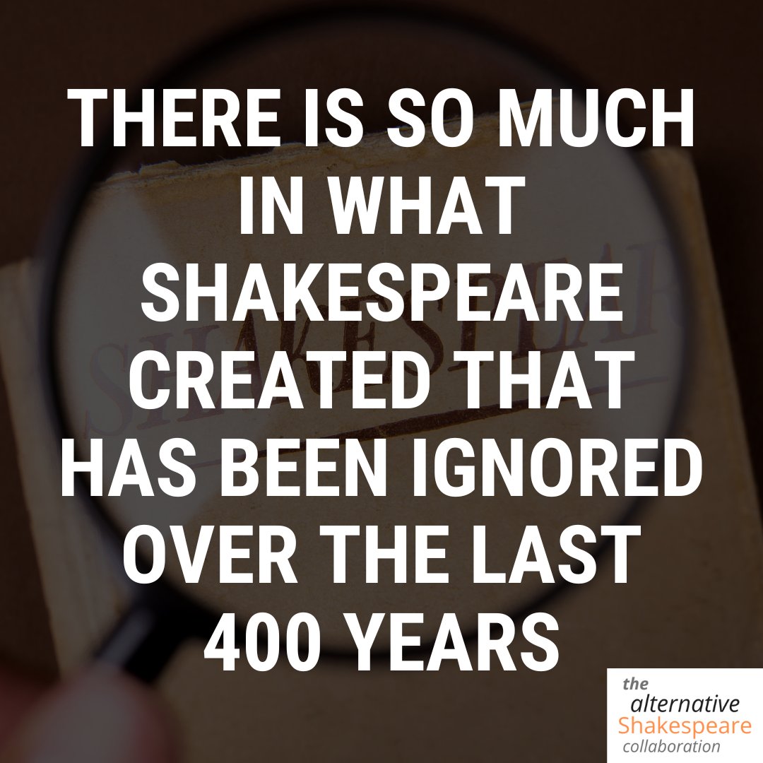 alt_shakes's tweet photo. Let’s face it – are we really getting the best out of Shakespeare’s works?

We think not and we’re writing a book to prove it: “Keeping Shakespeare Alive, Not Dead”.

Help make it a reality: https://t.co/bcpBipX66P

#theatre #theatrecompany #shakespeare #play #plays #book https://t.co/bgjXv4bHtq