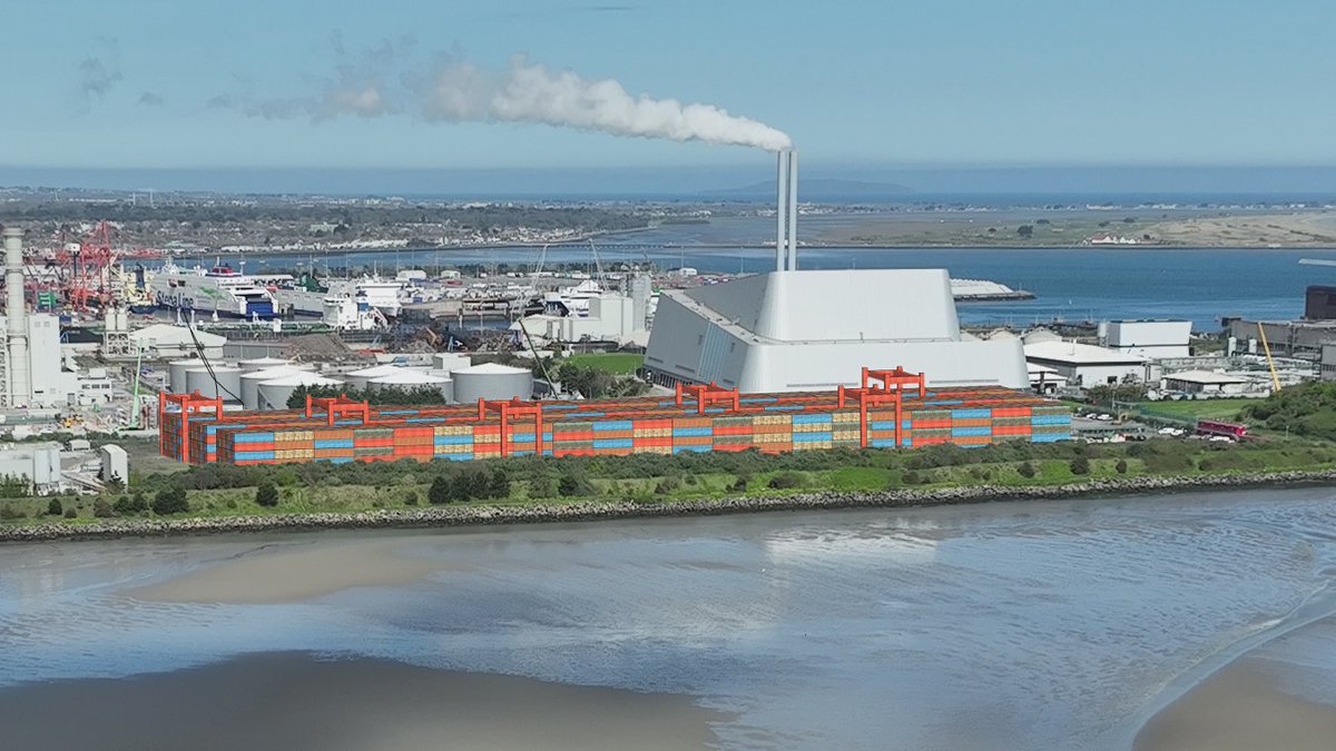 It's really important that you have your say on Dublin Port's plans for the Poolbeg Peninsula by his Friday, 29th April. Send to 3fm@dublinport.ie Here's what the largest container storage facility in Ireland might look like.
