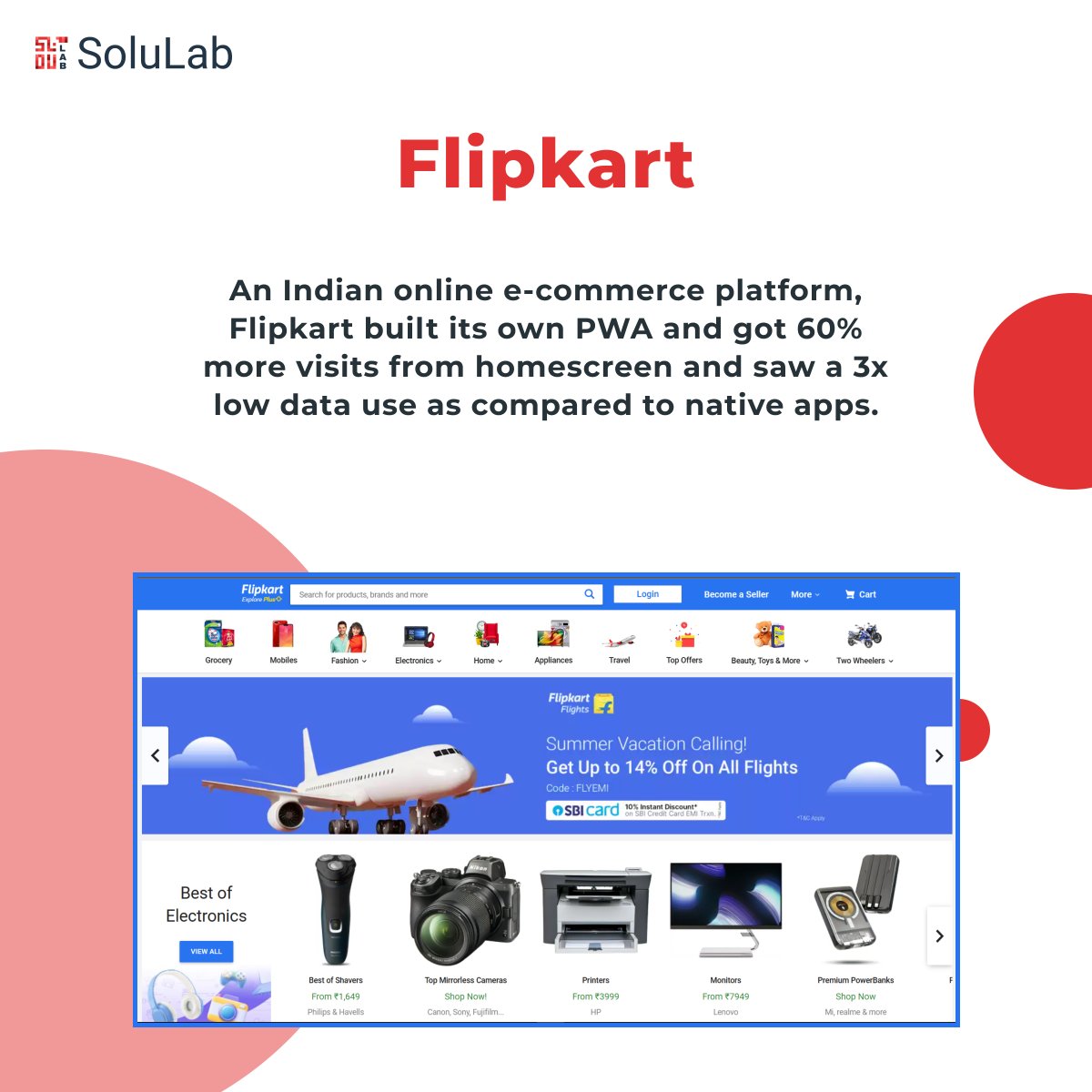 solulab's tweet image. Big tech companies always get ahead of their competition with unique technologies, and PWA is among those. 💯
Get experts in the PWA domain to create and deliver great experiences. 💡

Hire PWA developers today! bit.ly/3Nd91oy. (1/2)
.
#solulab #progressivewebapps #pwa