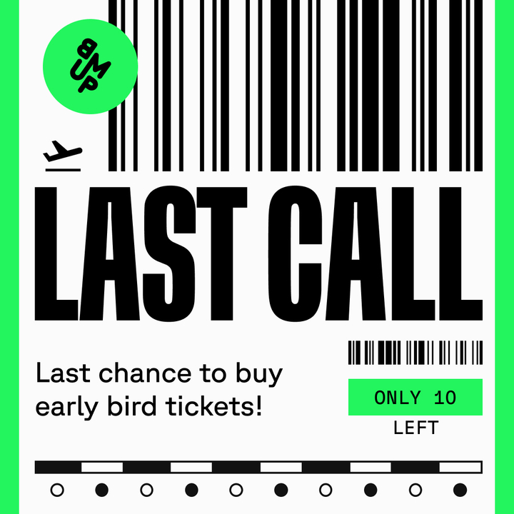 Be fast to grab one of the last 10 Early bird tickets, price goes up afterwards! bump-festival.be