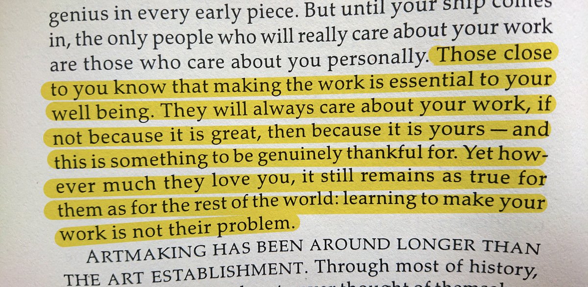 We'll likely never experience any mainstream success or make any money from our music (not that that was ever the goal) but thank you for cheering us on anyway. You know who you are and we are thankful! 🖤
We are spoiled boys...

From the book Art &amp; Fear.