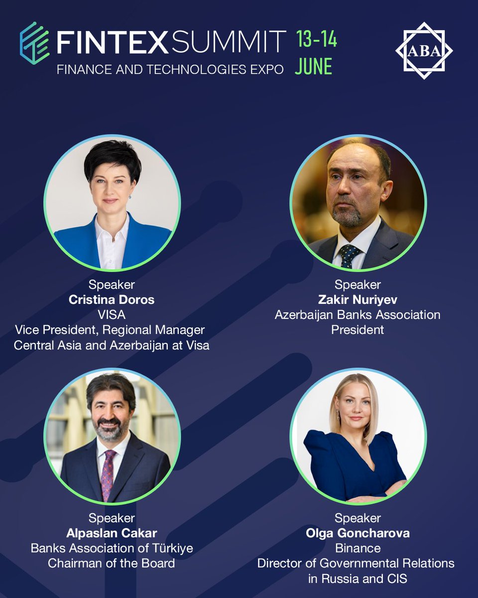 banking_forum's tweet photo. We are proud to have such esteemed speakers at FINTEX SUMMIT 2023!🥳
Don't miss this great opportunity and join us!🤝
For contact:
📨 office@gbmevents.az
More ➡️ https://t.co/i6oObStdGH
~~~~~~~~~~~~~~~~~~~~~~~~~~~~~~
#fintex #fintexsummit #visa #aba #TBB #Binance https://t.co/ikxOcCWYBk