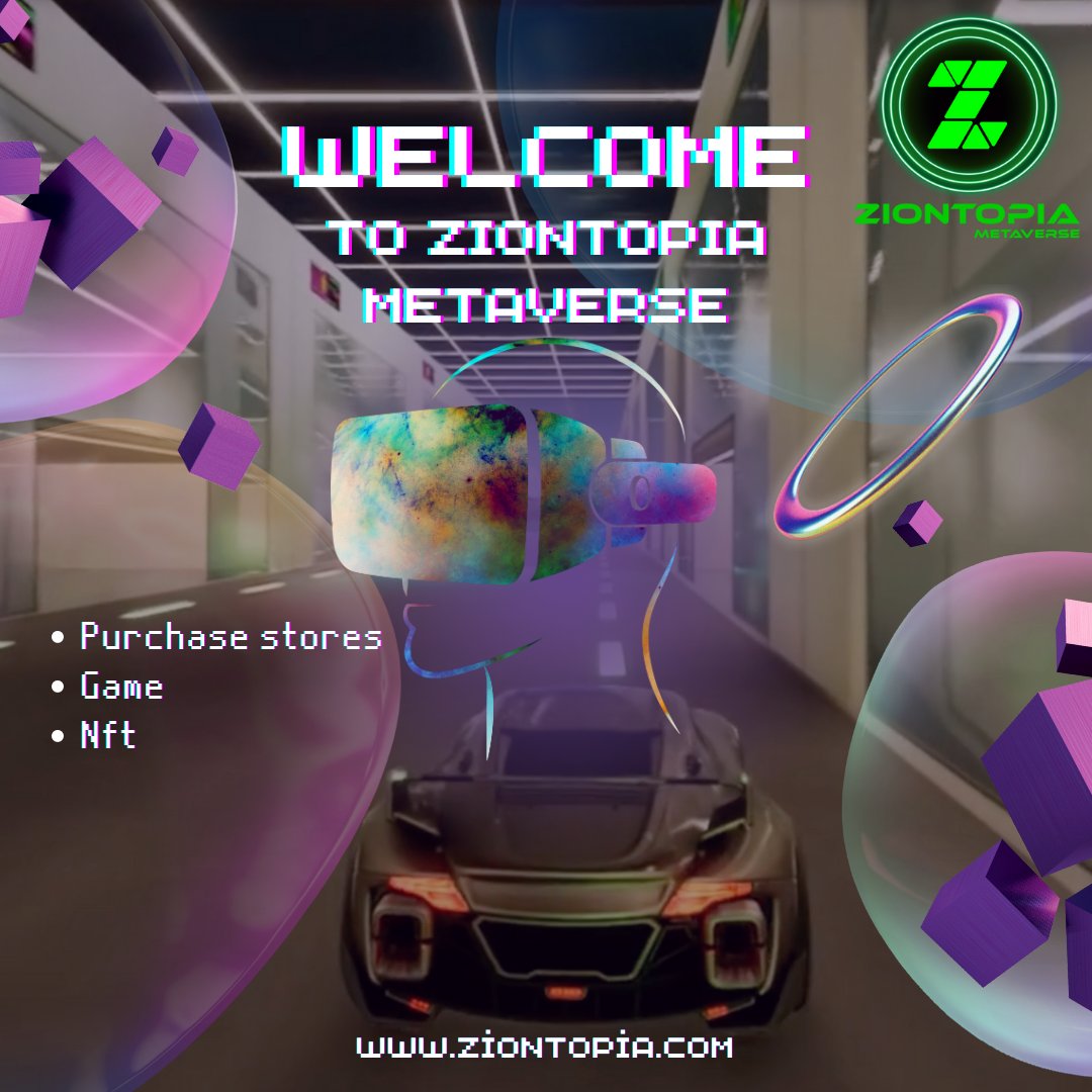 ziontopiaa's tweet photo. Purchase stores, buy NFTs, and game in the exciting environment of Ziontopia Metaverse. Join us and feel the power of creating the pinnacle of every kind of enjoyment!🔥 🎉🚀
#ZiontopiaMetaverse #Metaverse #virtualreality #futureisnow #gaming #entertainment #VR #innovation #enjoy https://t.co/a2UpaFO5pZ